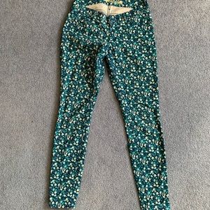Flower Pattern, TEAL! Pants